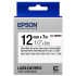 Epson LabelWorks LK-4WBVN C53S654041 12mm x 7m, black text / white tape, vinyl, original tape