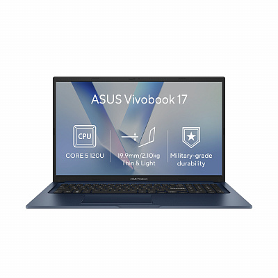 ASUS Vivobook 17/X1704VA-AU1055Z/5-120U/17.3"/FHD/8GB/512GB/Intel int/no OS/Blue/2R