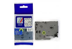 Brother HGe-151, 24mm x 8m, black text / matt transparent tape, high-speed compatible tape