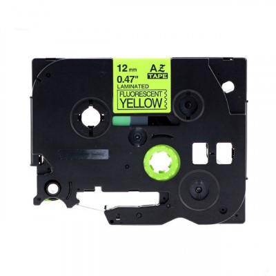 Compatible tape Brother TZ-C31/TZe-C31, signal 12mm x 8m, black text/yellow tape
