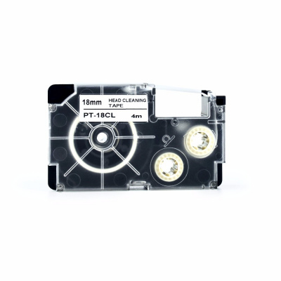 Casio XR-18CL, 18mm x 4m, black / white, clearing