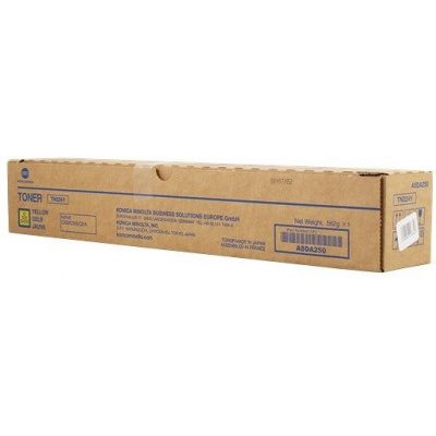 Konica Minolta TN324Y, A8DA250 yellow original toner