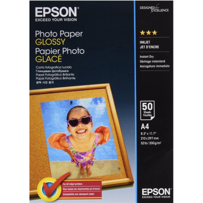 Epson paper Photo C13S042539, 200 g/m2, A4, 50pcs, glossy, inkjet, white, photo paper
