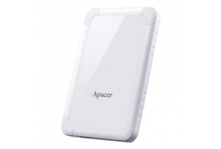 Apacer external hard disk, AC532, 2.5", USB 3.0 (3.2 Gen 1), 2TB, AP2TBAC532W-1, white