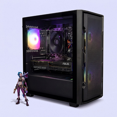 Raiko herní počítač Pro – RTX 5060 8GB / Ti 8/16 GB, Intel i7-12700KF, 16GB/32GB RAM, 1TB SSD