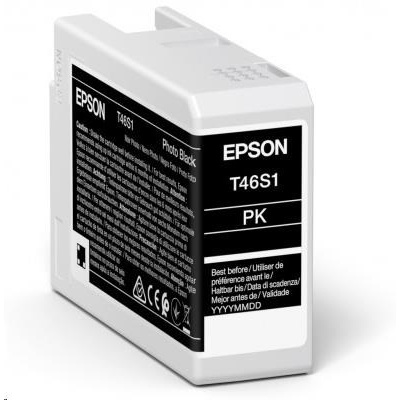 EPSON ink Singlepack Photo Black T46S1 UltraChrome Pro 10 ink 25ml originální inkoustová cartridge