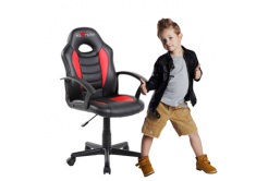 Dětská herní židle Red Fighter C5, černo-červená