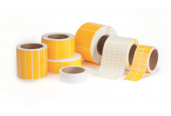 Partex PLT025012DSEC polyester labels 25,4x12,7 mm, security, 2000pcs, for TTR, roll