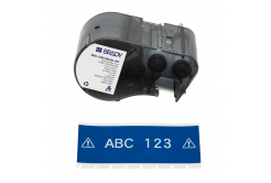 Brady M5C-1500-595-BL-WT / 170939, 38.10 mm x 7.62 m, Vinyl, white text / blue tape