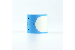 Compatible label rolls for Brother PT-W217BU, 30mm x 217mm, 100pcs, black text / blue tape, wristband