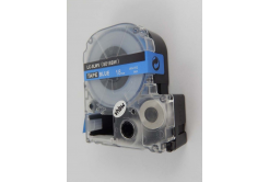 Epson LK-SD18BW, 18mm x 9m, white text / blue tape, compatible tape
