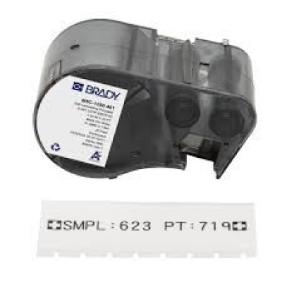 Brady M5C-1250-461 / 170877, 31.75 mm x 7.62 m, Polyester, black text / white tape
