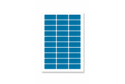 Self-adhesive labels 63,5 x 29,6 mm, 27 labels, A4, 20 sheets, blue