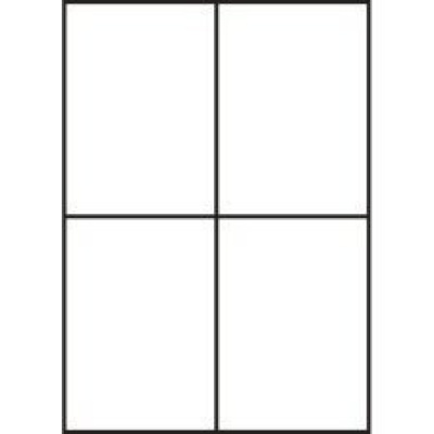 Self-adhesive labels 105 x 148 mm, 4 labels, A4, 100 sheets
