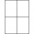 Self-adhesive labels 105 x 148 mm, 4 labels, A4, 100 sheets