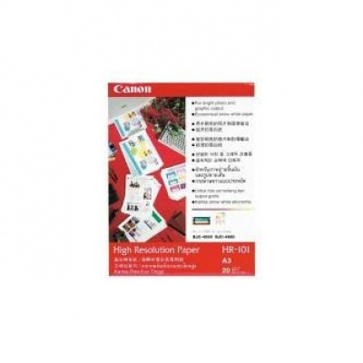 Canon High Resolution Paper HR-101 1033A006, 106 g/m2, A3, 20pcs, specially smoothed, white, photo paper