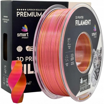 Smart Print FG-S99-E1, 3D filament, PLA Silk, 1,75mm, 1000g, Dual Color, Pink, Gold