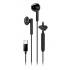 Genius HS-M366, sluchátka s mikrofonem, černá, 360&deg;rotační klip, USB Type-C