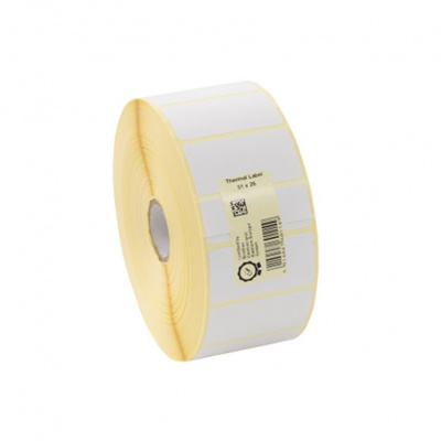 Brother LDE1E026051127P, 51mm x 26mm, original white paper labels