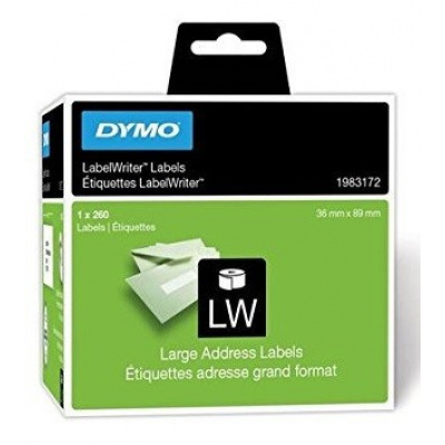 Dymo 1983172, 89mm x 36mm, white paper address labels