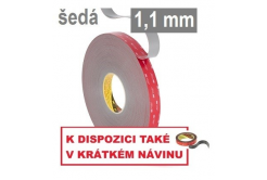 3M VHB™ GPH-110GF Oboustranně silně lepicí páska, tl. 1,1 mm 19 mm x 33 m