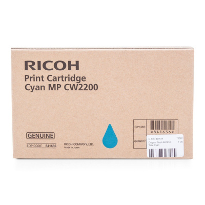 Ricoh 841636 cyan original ink cartridge