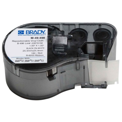 Brady M-49-498 / 131590, labels 25.40 mm x 25.40 mm