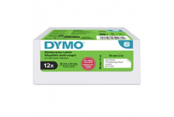 Dymo 2234186, 51mm x 19mm, multifunctional, removable, white, original paper labels, 12 x 500 pcs