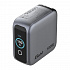 VERBATIM Mini GaN Charger with Display 100W, 2xUSB-C, 1xUSB-A, Grey