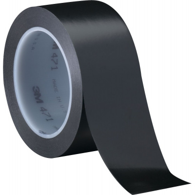 3M 471 PVC adhesive tape, 100 mm x 33 m, black