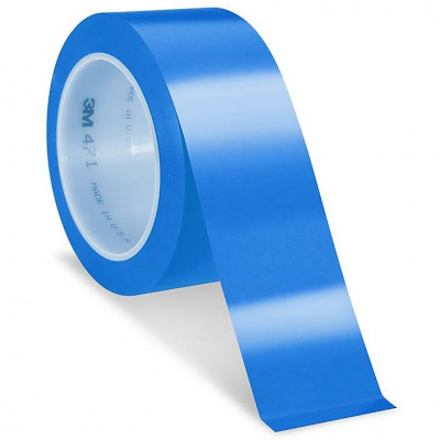 3M 471 PVC adhesive tape, 50 mm x 33 m, blue