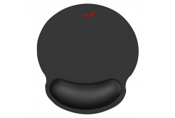 Mouse pad G-WMP 100, with gel wrist rest, fabric, non-slip, black, 250*230 mm, 25 mm, Genius