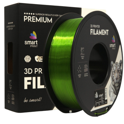 Smart Print FG-S198-E1, 3D filament, PETG, 1,75mm, 1000g, Transparent green