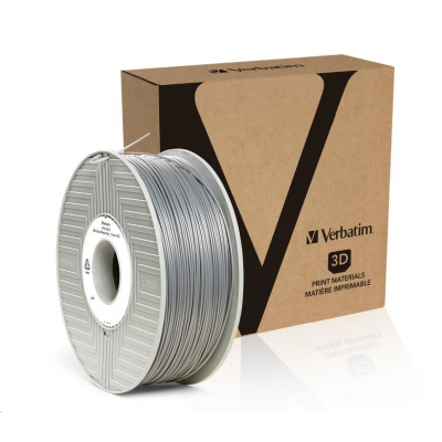 Verbatim 55032 3D filament, ABS, 1,75mm, 1000g, 404m, Silver/Metal grey