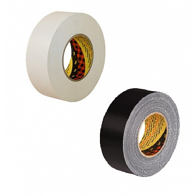3M 389 Colored cloth adhesive tape, 50 mm x 50 m 50 mm x 50 m white/white
