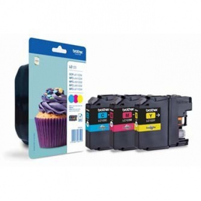 Brother LC-123RBWBP cyan/magenta/yellow (cyan/magenta/yellow) original ink cartridge