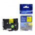 Compatible tape Brother TZ-S651/TZe-S651 24mm x 8m extr.adh. black text/yellow tape
