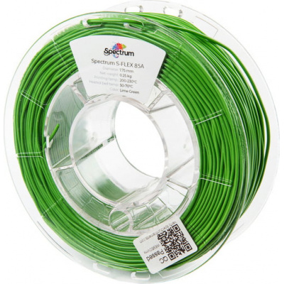 Spectrum 3D filament, S-Flex 85A, 1,75mm, 500g, 80516, lime green