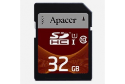 Apacer memory card Secure Digital Card, 32GB, SDHC, AP32GSDHC10U1-R, UHS-I U1 (Class 10)