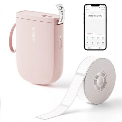 Niimbot D11-H Smart 1AA57321601, label maker, pink + label roll
