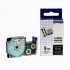 Casio XR-9GWE, 9mm x 5,5m black text / white tape, extr.adh. compatible tape