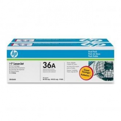 HP 36A CB436AD dualpack black original toner