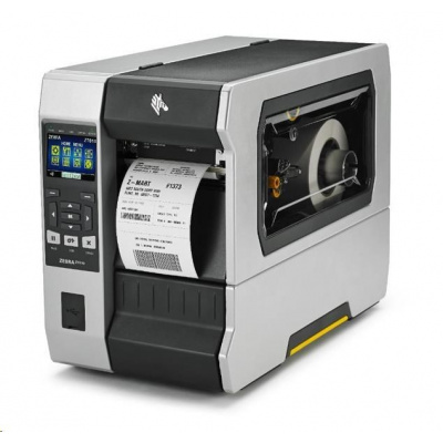 Zebra ZT61042-T2E0100Z ZT610 label printer, 8 dots/mm (203 dpi), peeler, rewind, disp., ZPL, ZPLII, USB, RS232, BT, Ethernet