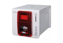 Evolis Zenius Expert ZN1HB000RS, card printer, single sided, 12 dots/mm (300 dpi), USB, Ethernet, MSR, MSR, red