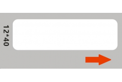 Niimbot A2A68601601, 12x40mm, 155 pcs, white self-adhesive labels