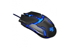 E-blue Auroza Type IM Mouse, 4000 DPI, optical, 6 buttons, wired USB, black