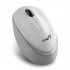 Genius Mouse NX-7009, 1200DPI, 2.4 [GHz], optical, 3 buttons, wireless, white-gray, 1 pc AA, Blue-Eye sensor, symmetrical