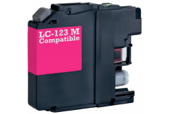 Brother LC-123 magenta compatible inkjet cartridge