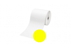 Compatible label rolls for Brother RD-S01E2Y, 102mm x 42,8m, yellow, roll
