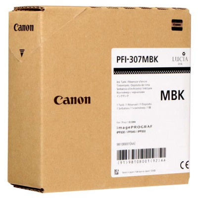 Canon PFI-307MB, 9810B001 matte black original ink cartridge